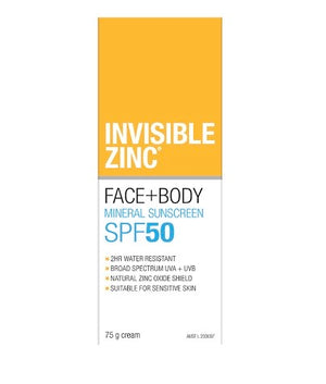 Invisible Zinc 50+ Face & Body